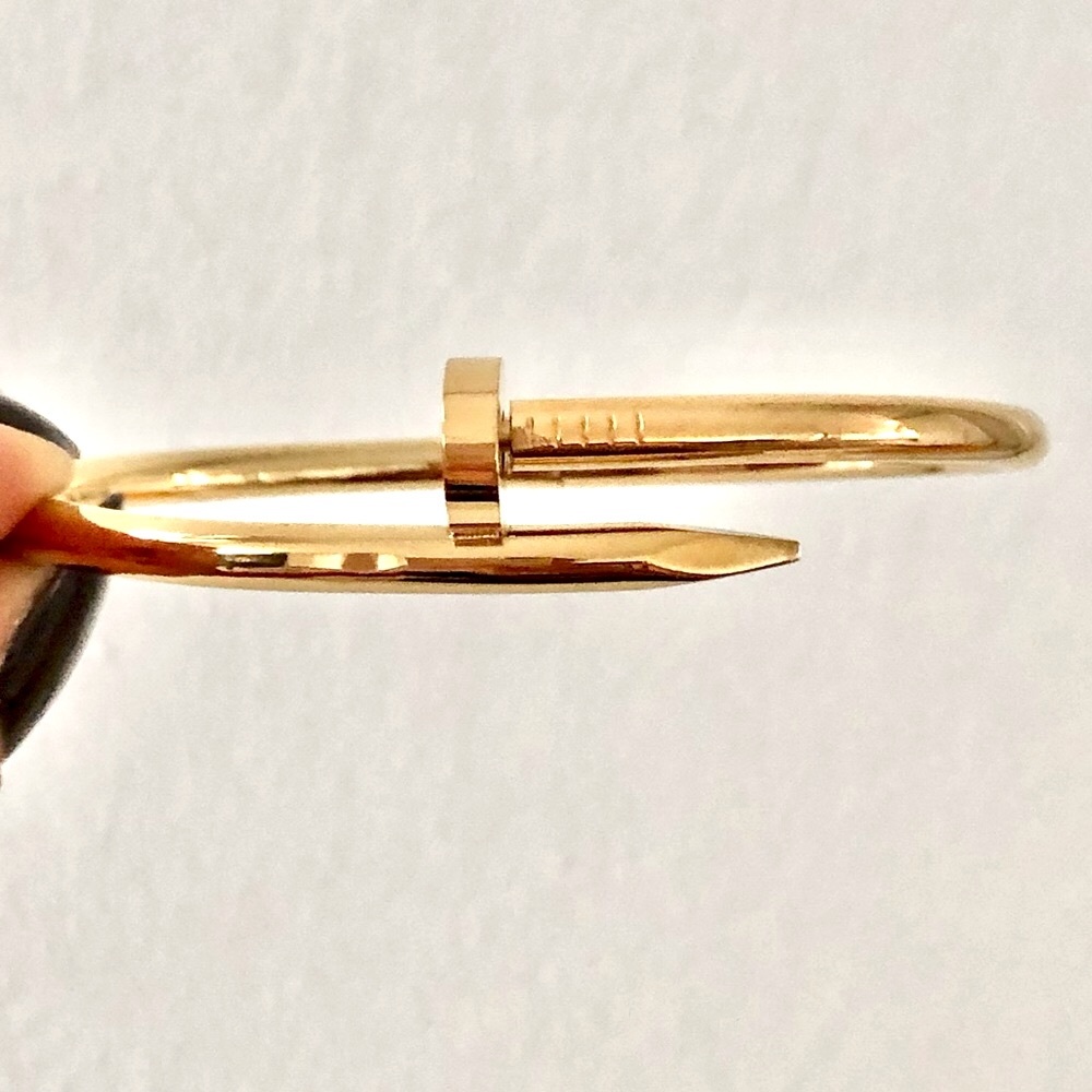 Gold Nail Bracelet Classic Model - Picture 6 of 10